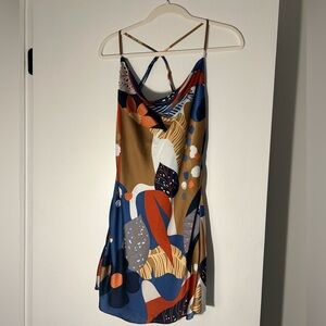 Mini slip dress